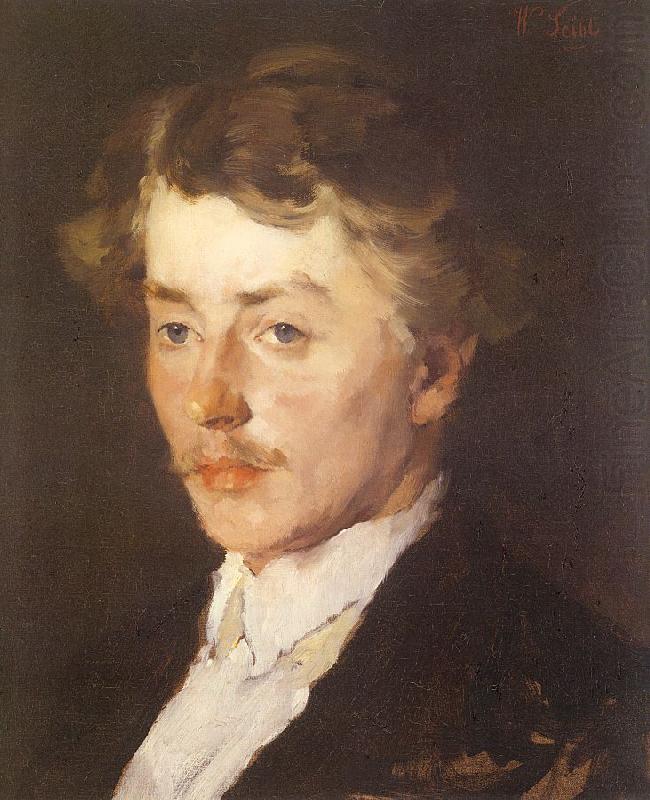 Leibl, Wilhelm Portrait of Wilhelm Trubner china oil painting image